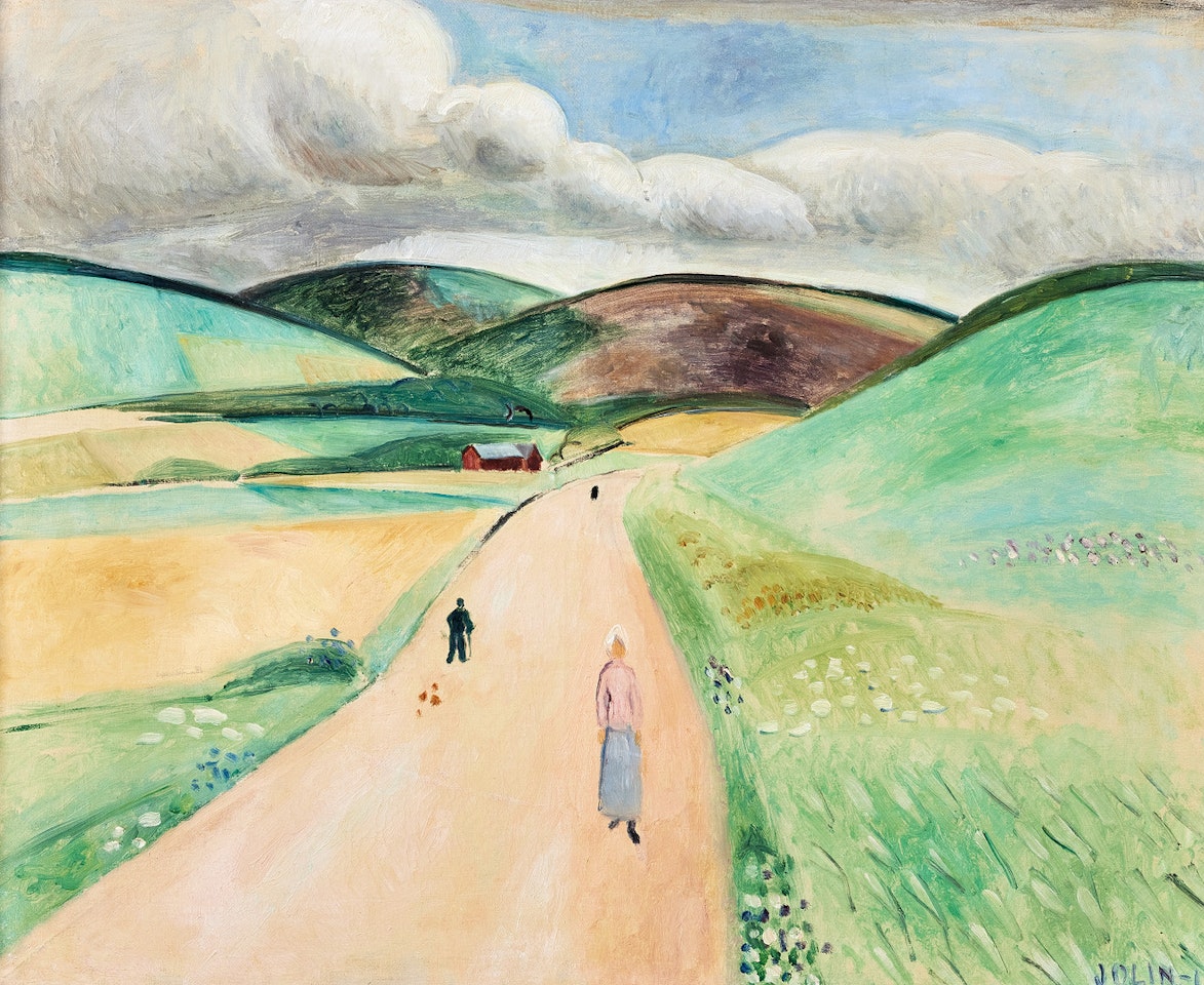 Rolling green hills by Einar Jolin