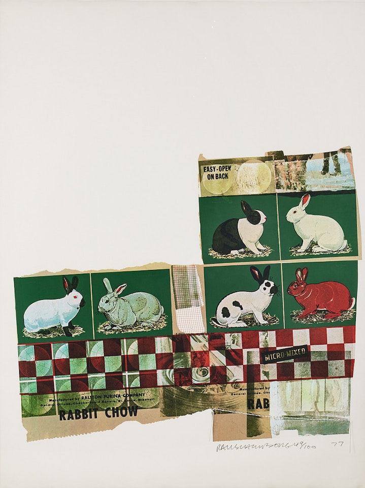 Rabbit Chow, out of: Chow Bags by Robert Rauschenberg