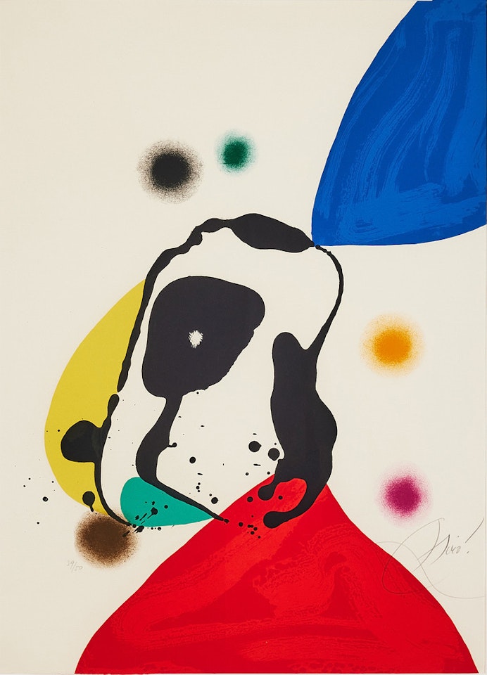 “Sur le Fleuve Bleue et Jaune”. by Joan Miró