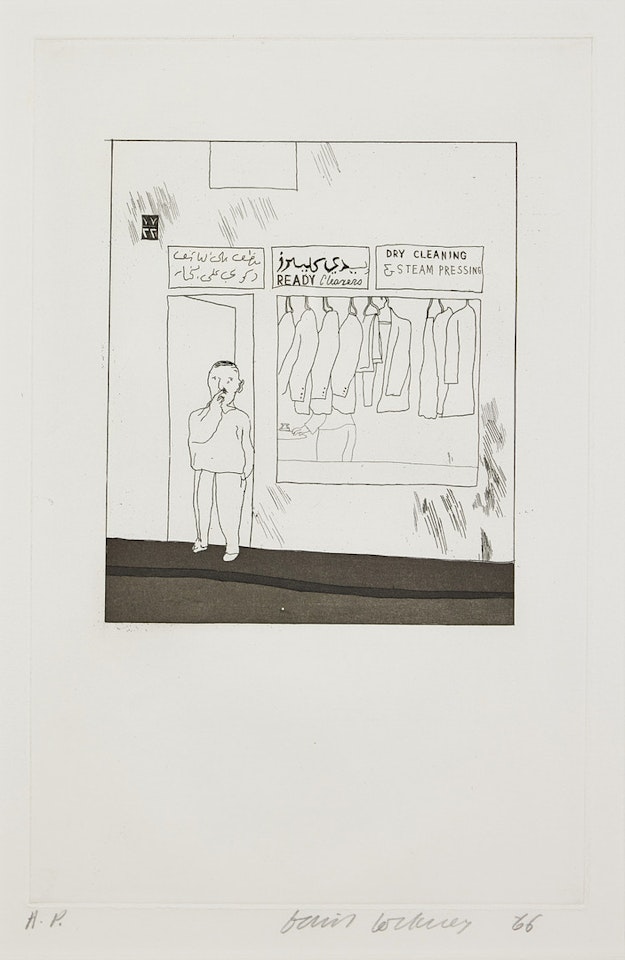 “To remain" (watch: “Illustrations for Fourteen Poems from C. P. Cavafy”). by David Hockney