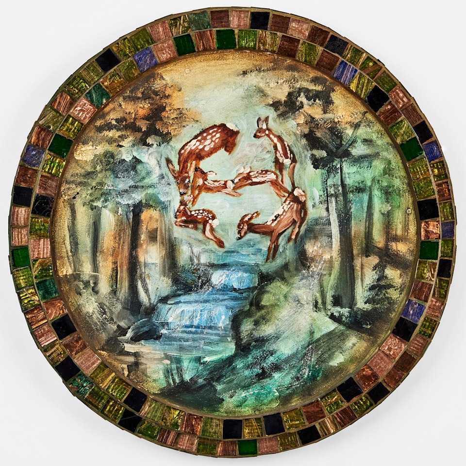 Deer in landscape by Ernst Billgren