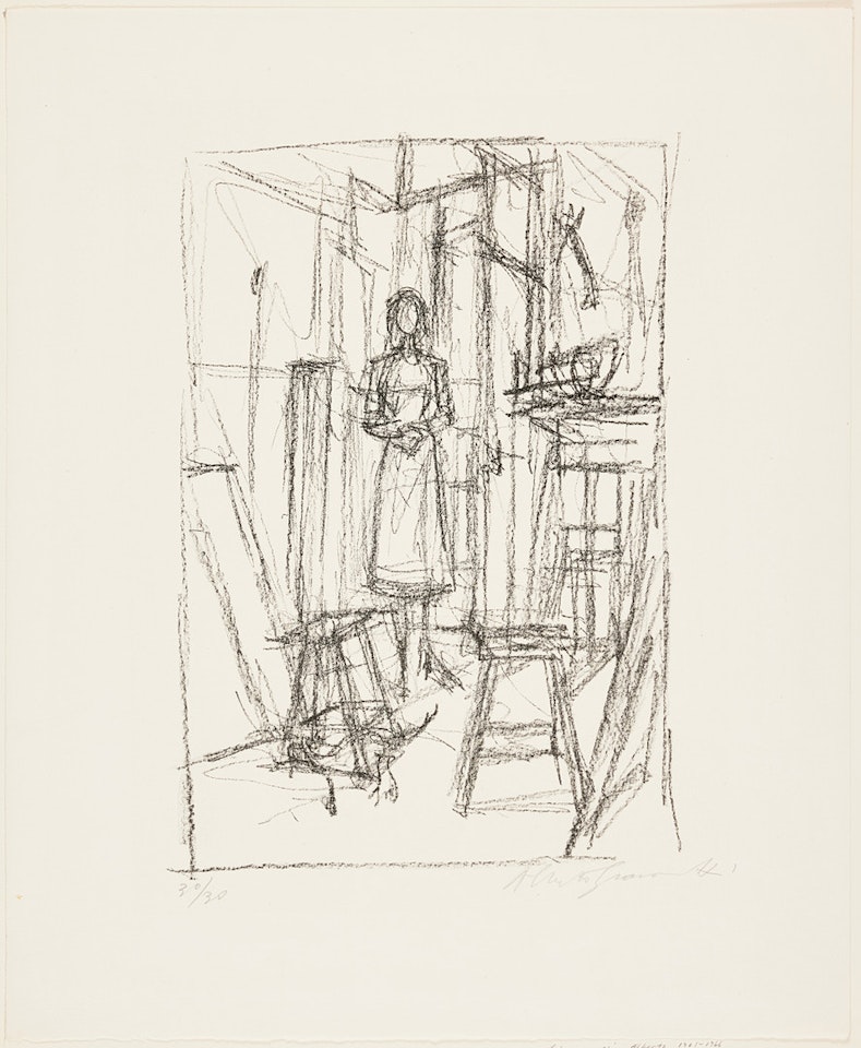 Annette dans l"Atelier (Annette in the Studio). by Alberto Giacometti