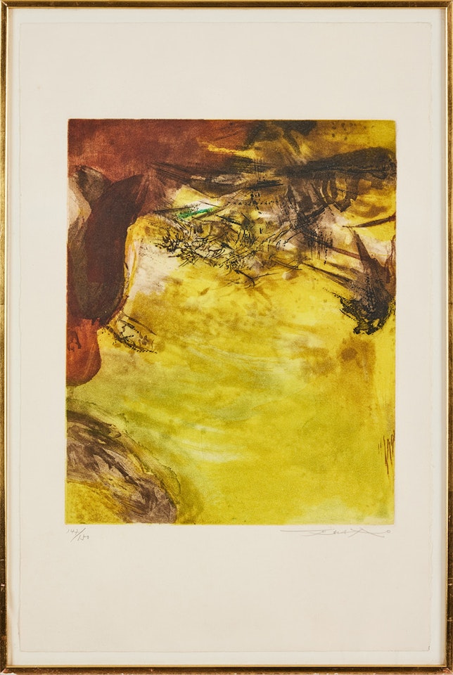 Untitled, from: "Canto Pisan" by Zao Wou-Ki
