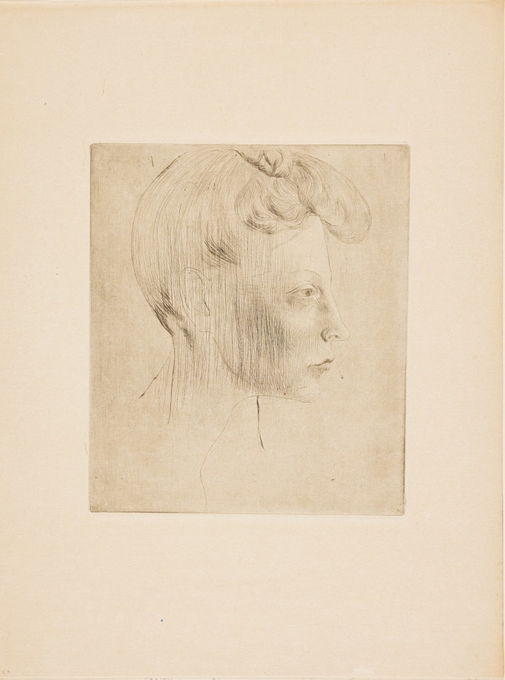 Tête de Femme, de Profile (from: La Suite des Saltimbanques). by Pablo Picasso