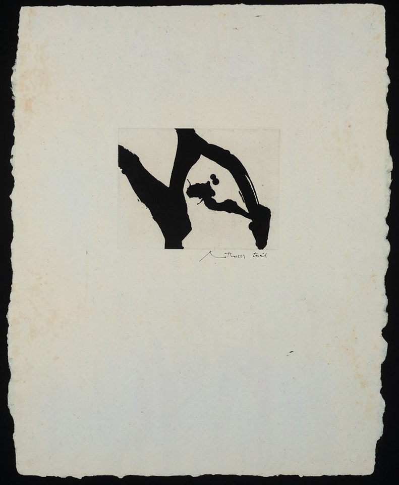 Calligraphic Study II by Robert Motherwell