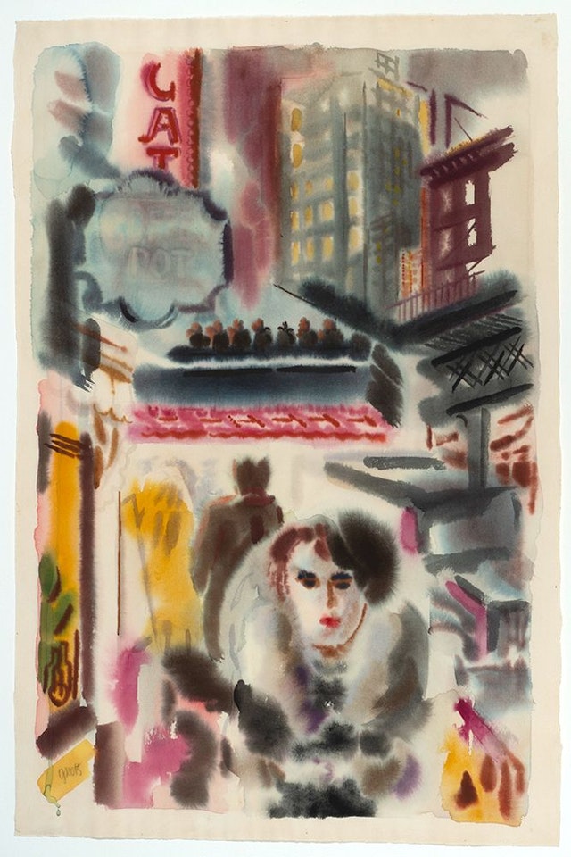 New York, Downtown Manhattan by George Grosz