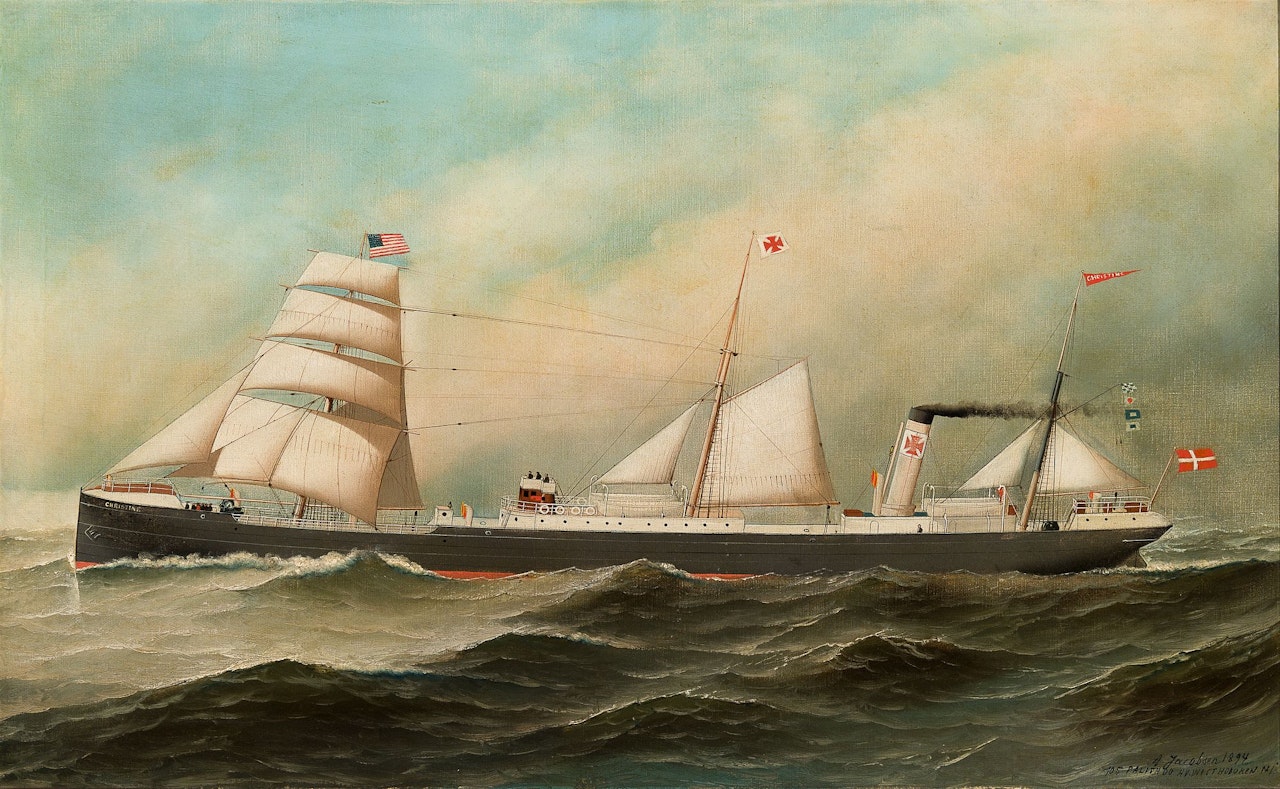 M/T "Christine" First Danish Tanker by Antonio Jacobsen
