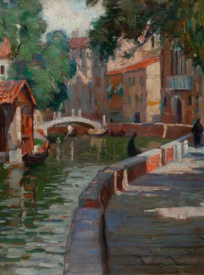Venetian Canal by Aldro Thompson Hibbard