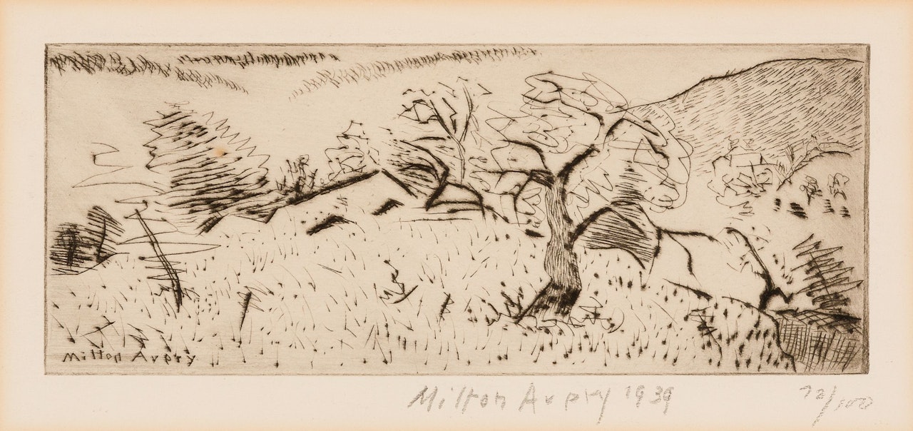 Japanese Landscape by Milton Avery