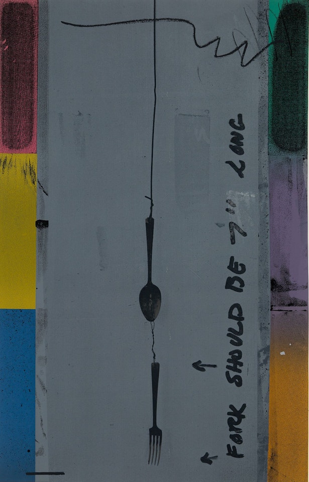 Screenpiece (Fork) by Jasper Johns