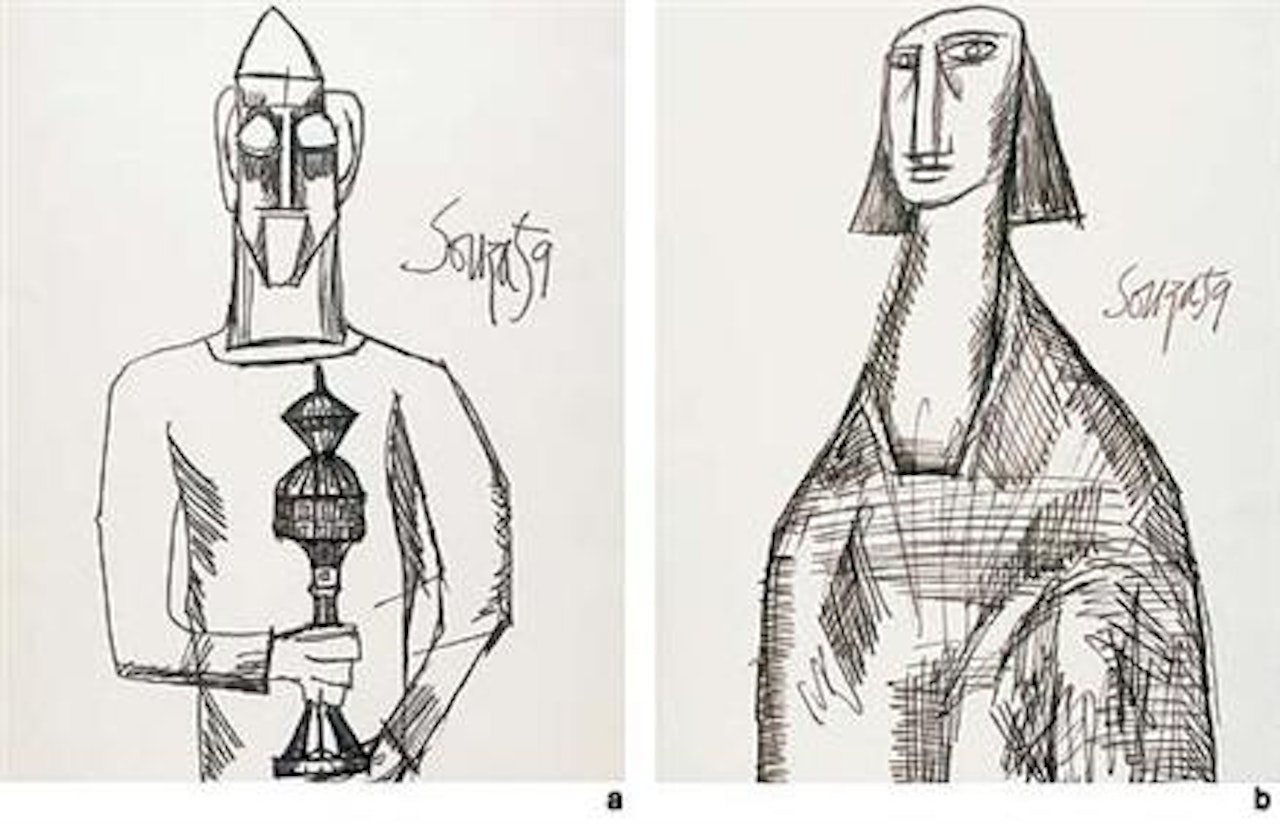 The Actor; Untitled by Francis Newton Souza