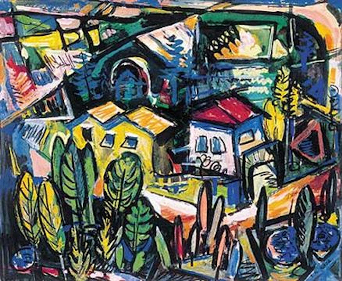 Townscape by Sayed Haider Raza