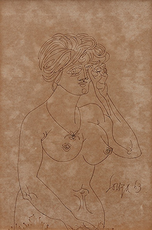 Female Nude by Francis Newton Souza