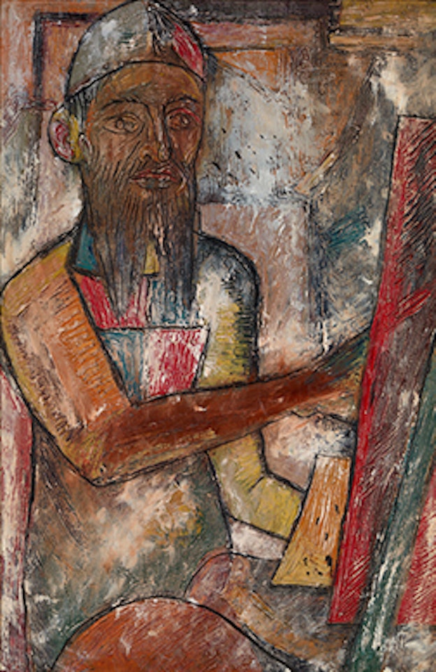 Portrait of Husain by Francis Newton Souza