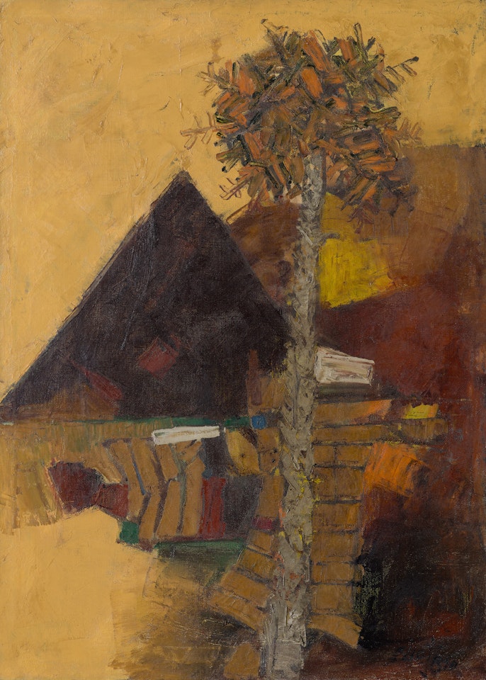 Landscape of a Triangle by M.F. Husain