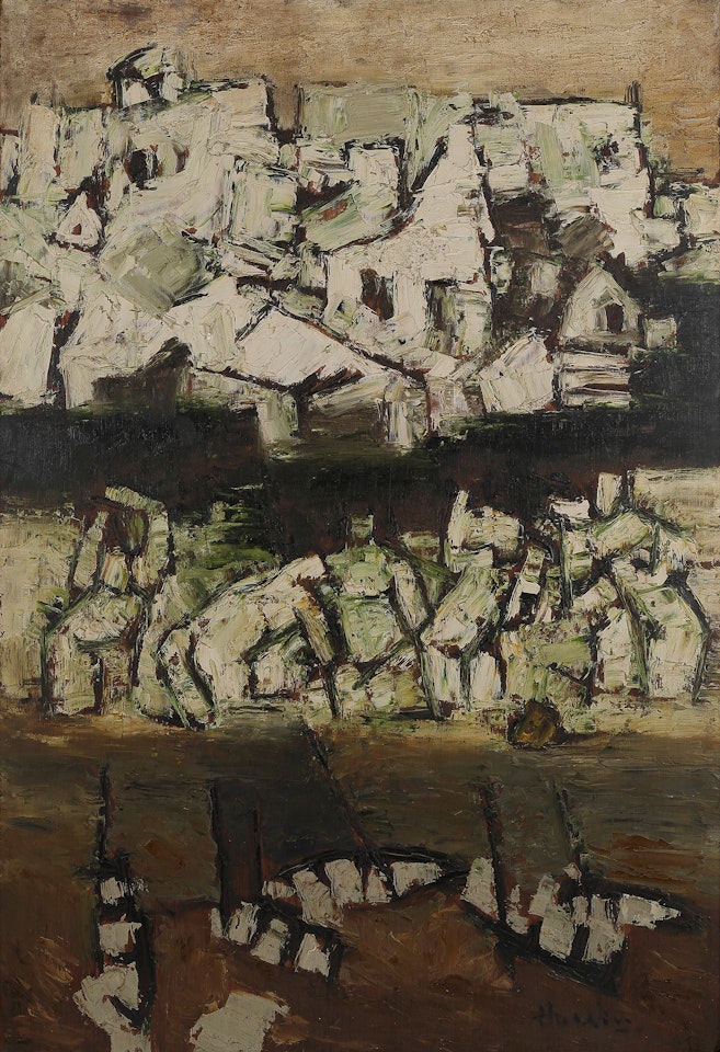 Benaras Ghat - 2 by M.F. Husain