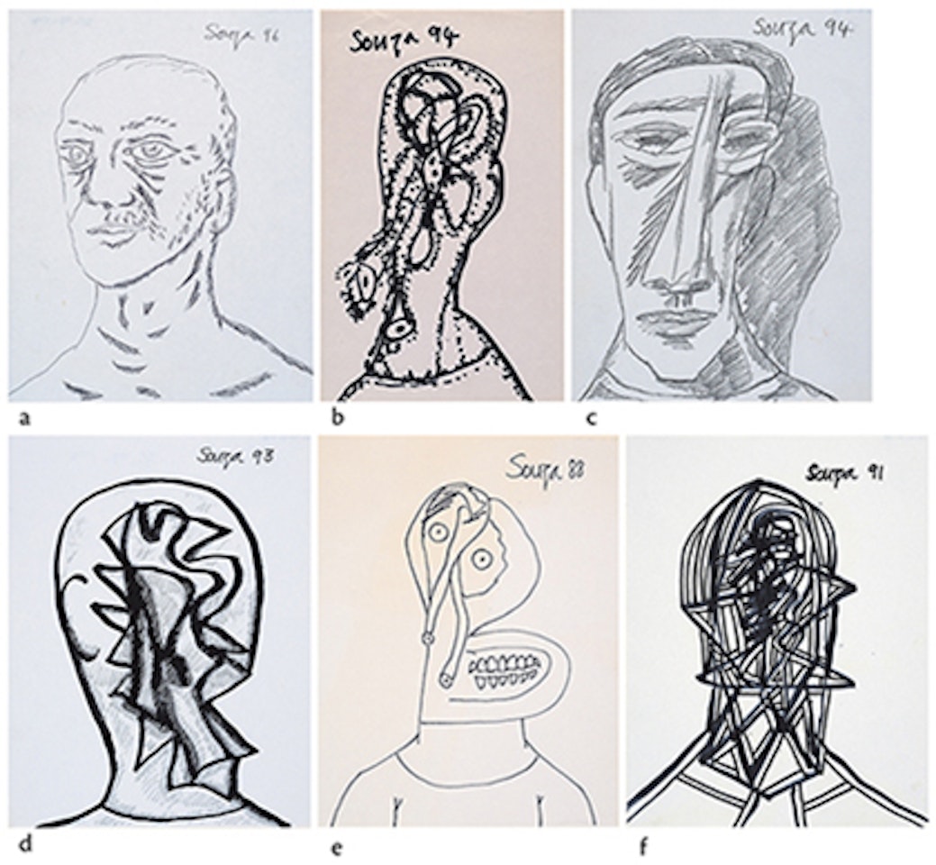 Untitled; Untitled; Untitled; Untitled; Untitled; Untitled by Francis Newton Souza
