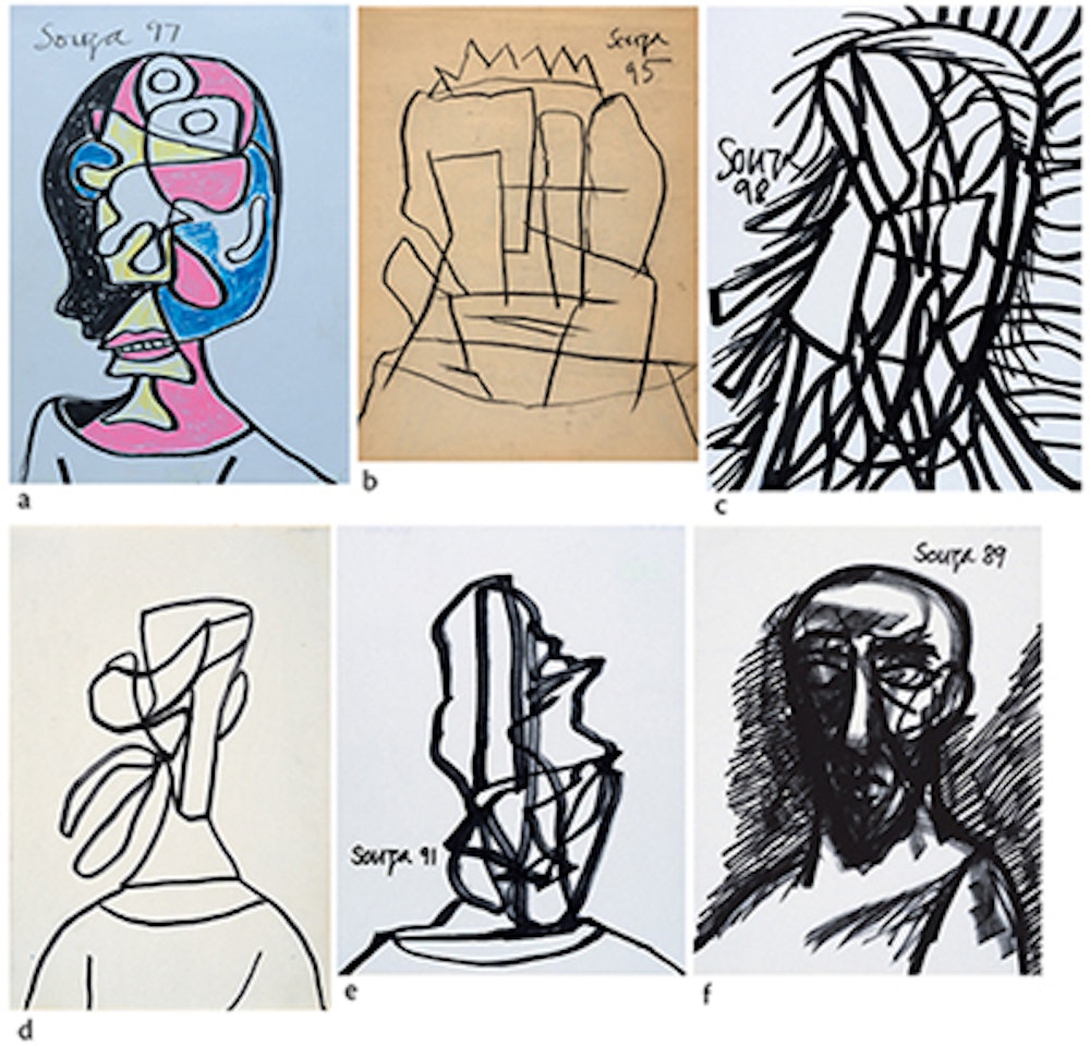 Untitled; Untitled; Untitled; Untitled; Untitled; Untitled by Francis Newton Souza