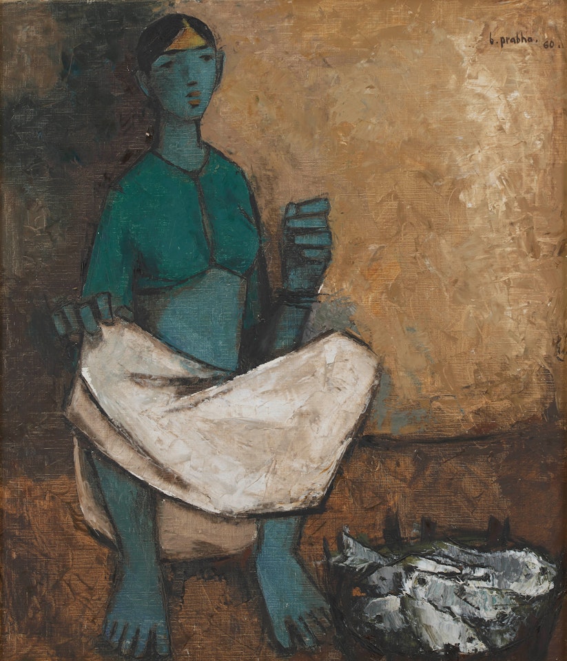 Untitled (Fisher Woman) by B Prabha