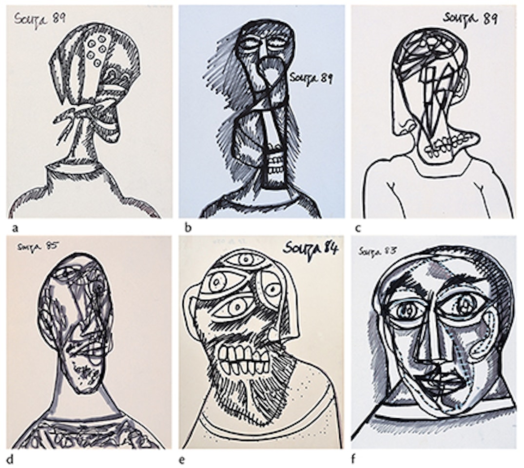 Untitled; Untitled; Untitled; Untitled; Untitled; Untitled by Francis Newton Souza