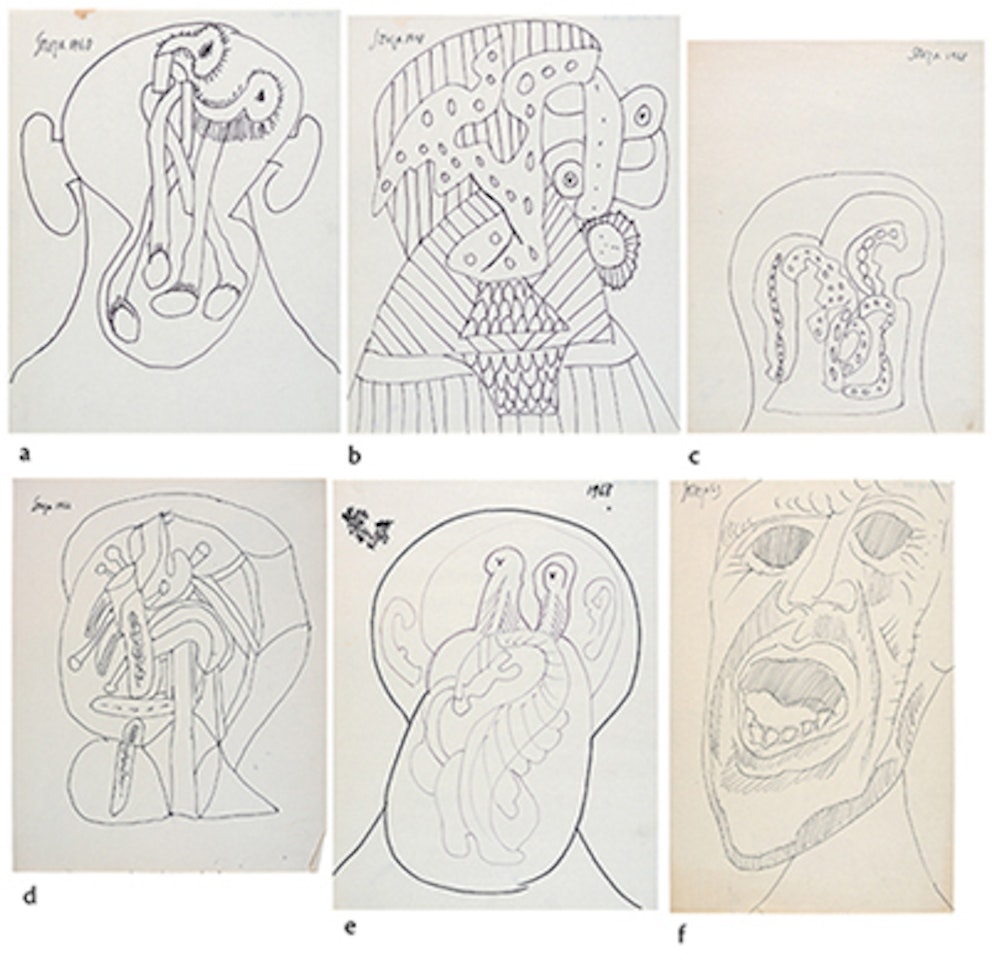 Untitled; Untitled; Untitled; Untitled; Untitled; Untitled by Francis Newton Souza