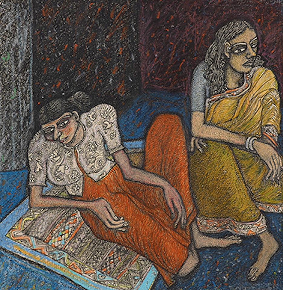 Untitled (Two Women) by Jogen Chowdhury
