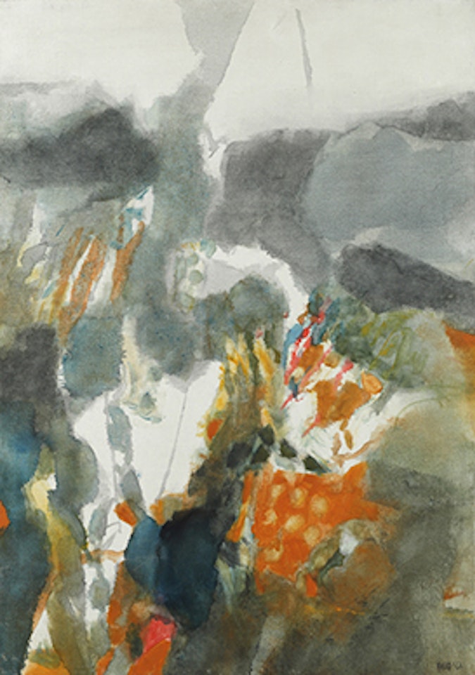 Paysage d"hiver by Sayed Haider Raza