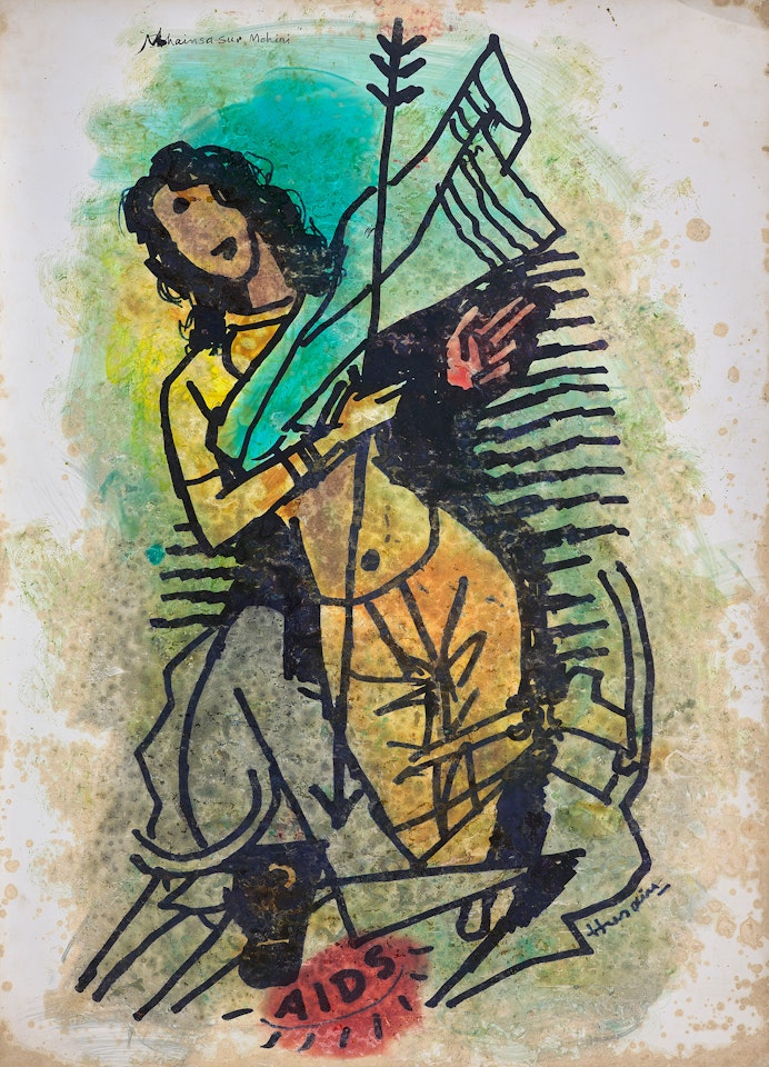 Mahishasura Mohini by M.F. Husain