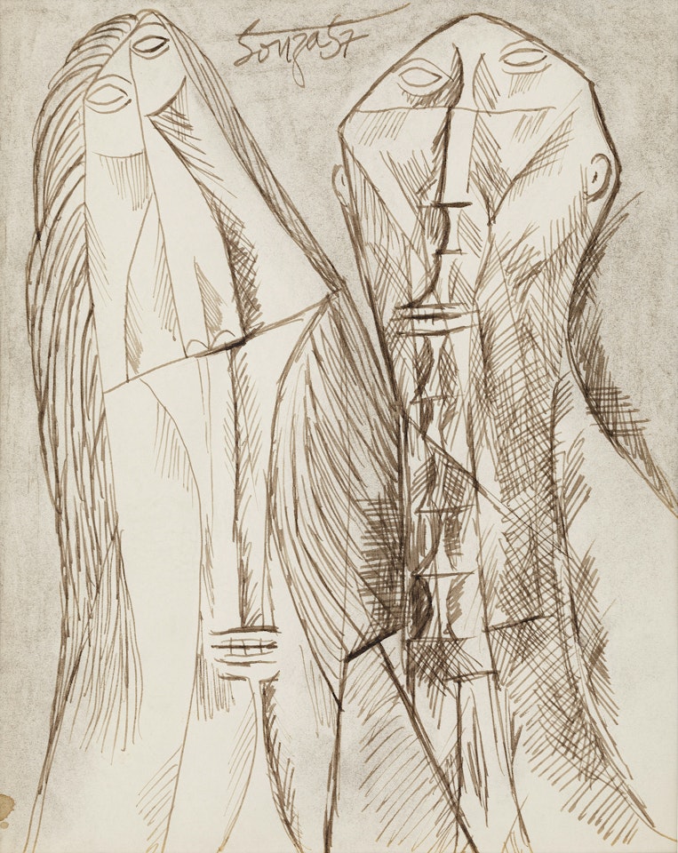 Untitled (King and Queen) by Francis Newton Souza