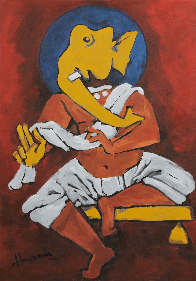 Untitled (Ganesh) by M.F. Husain
