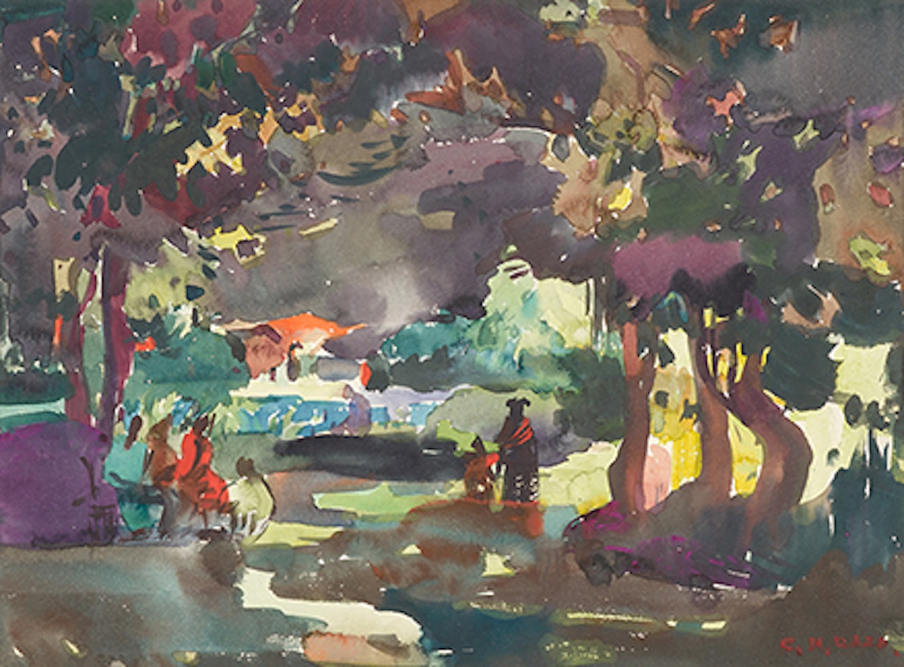 In a Forest by Sayed Haider Raza