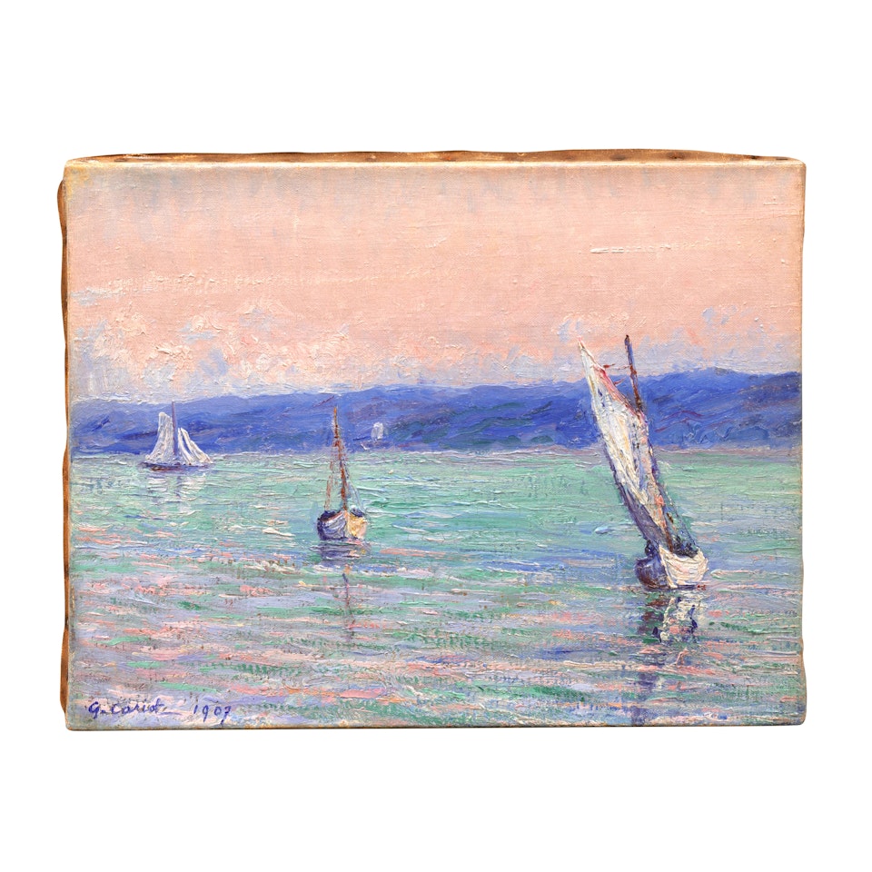 Etude, soir, sur la rade à Perros-Guirec by Gustave Cariot