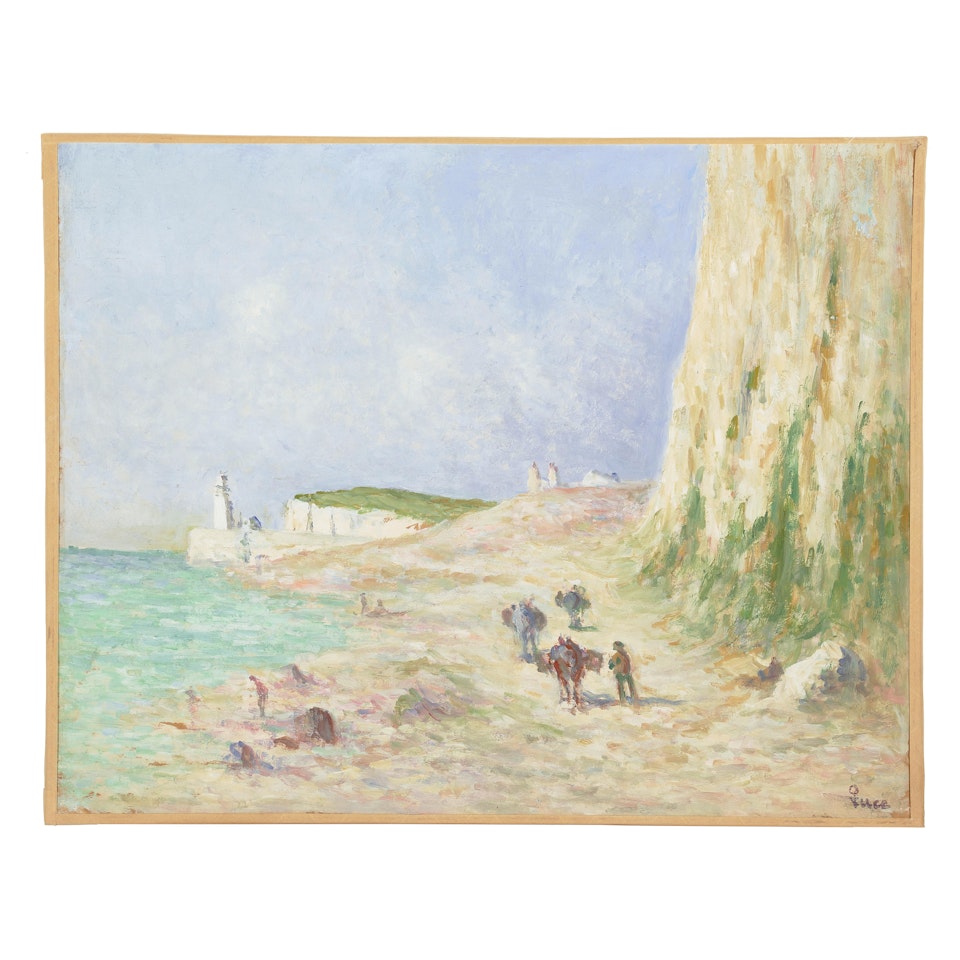 Le ramassage des galets by Maximilien Luce