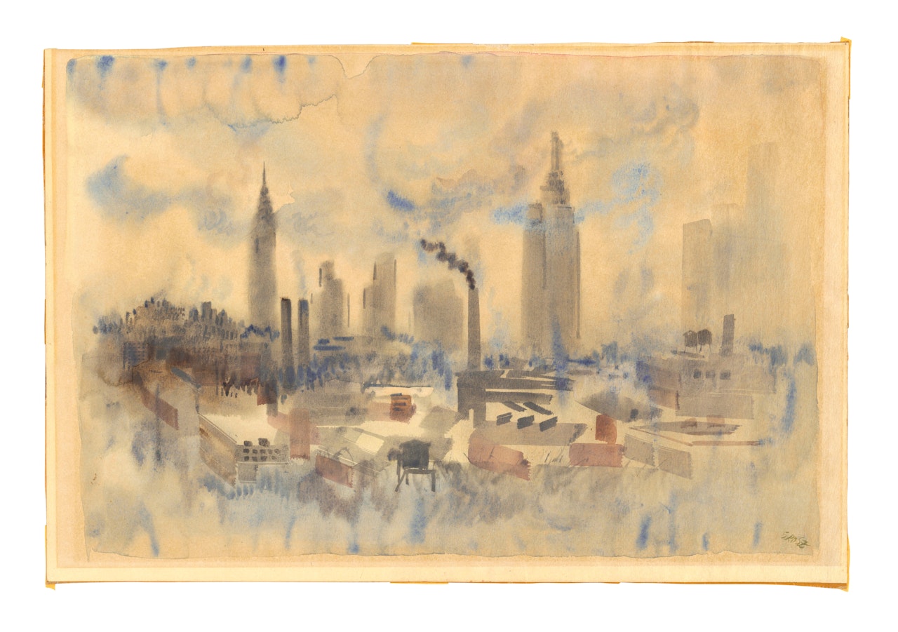 New York, Midtown Manhattan by George Grosz