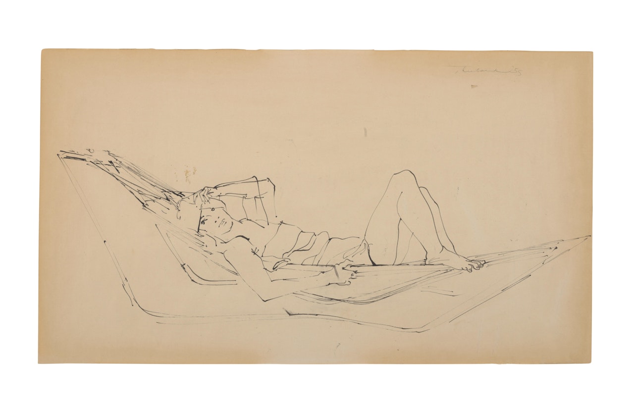 Reclining Woman by Wayne Thiebaud