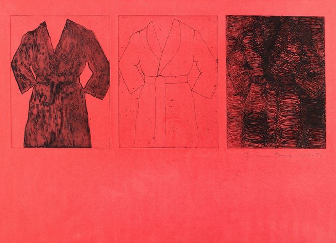 Portrait (red) by Jim Dine