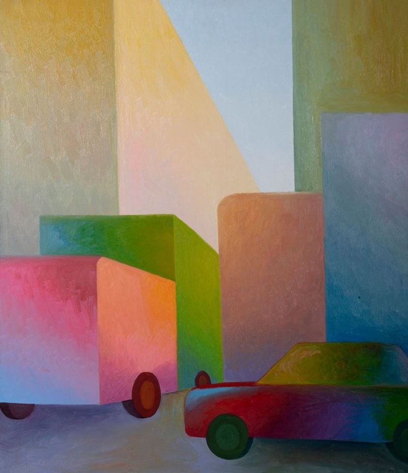Landscape with car by Salvo