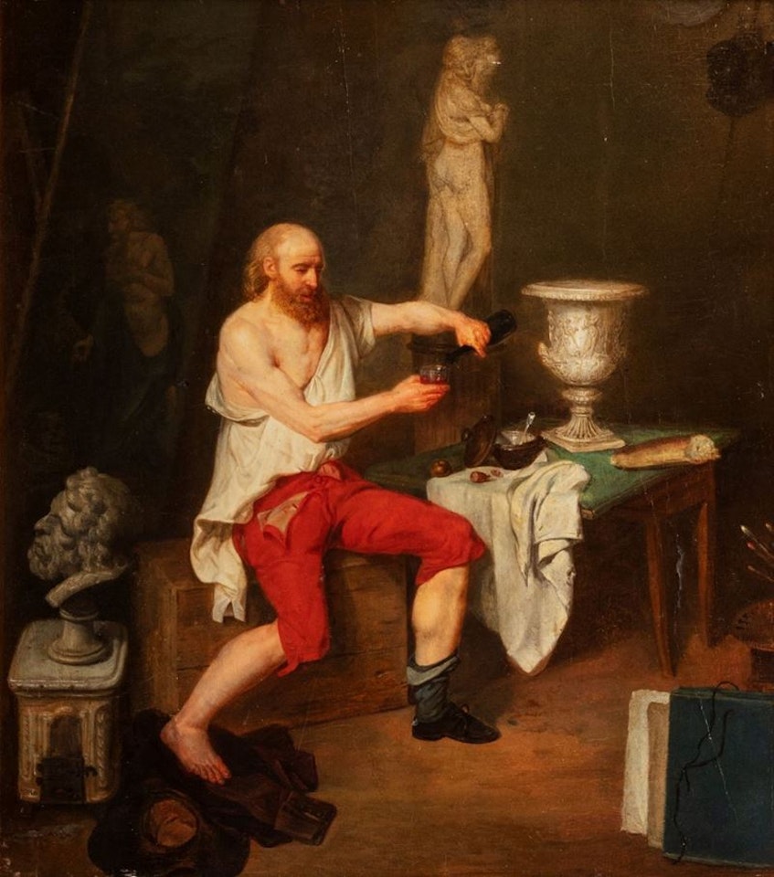 Atelier of the sculptor by Flemish School