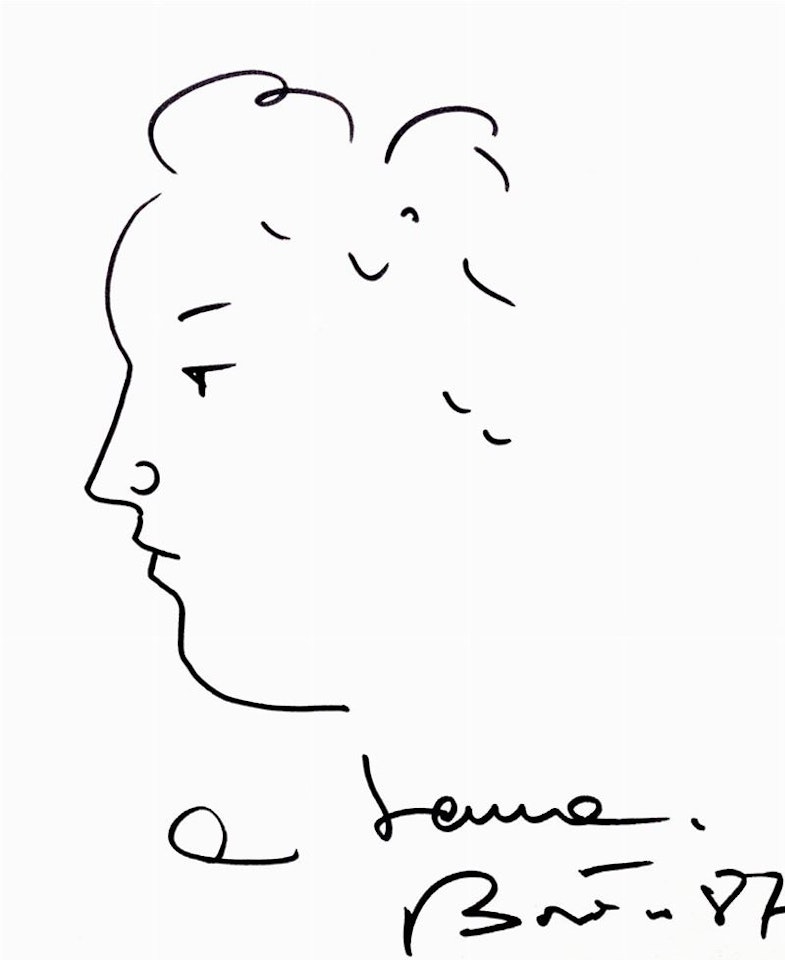 Laura"s profile by Fernando Botero