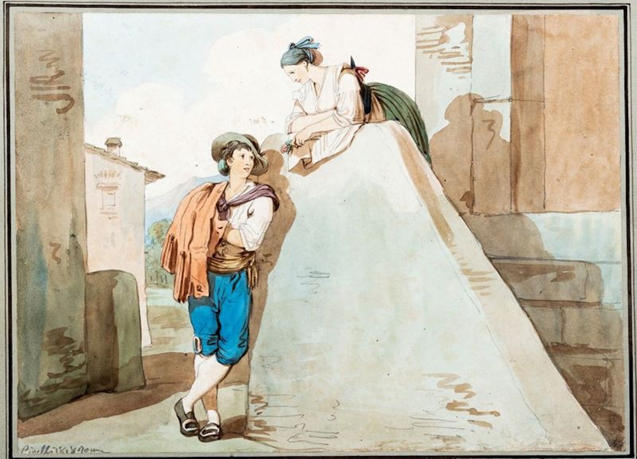 Courtship by Bartolomeo Pinelli