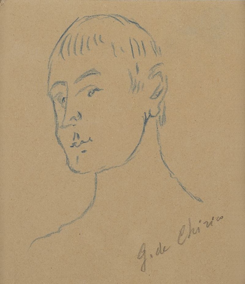 Testa di saggio , 40s by Giorgio de Chirico