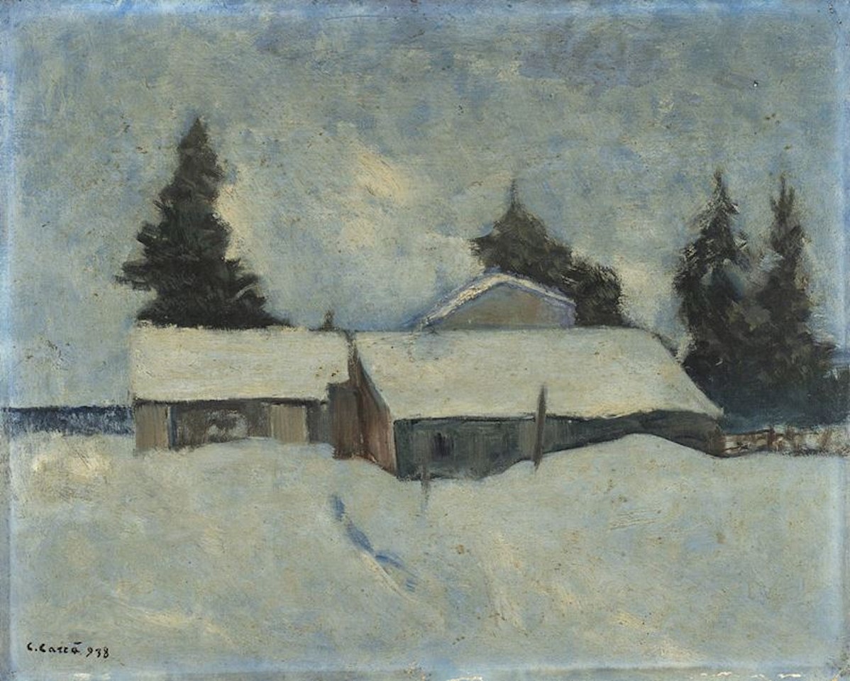 Paesaggio Innevato by Carlo Carra