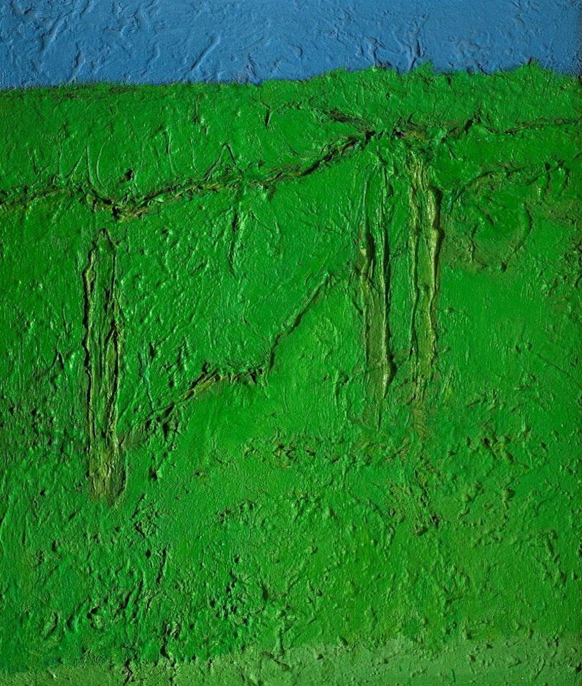 Primavera in collina / Paesaggio verde by Carlo Mattioli