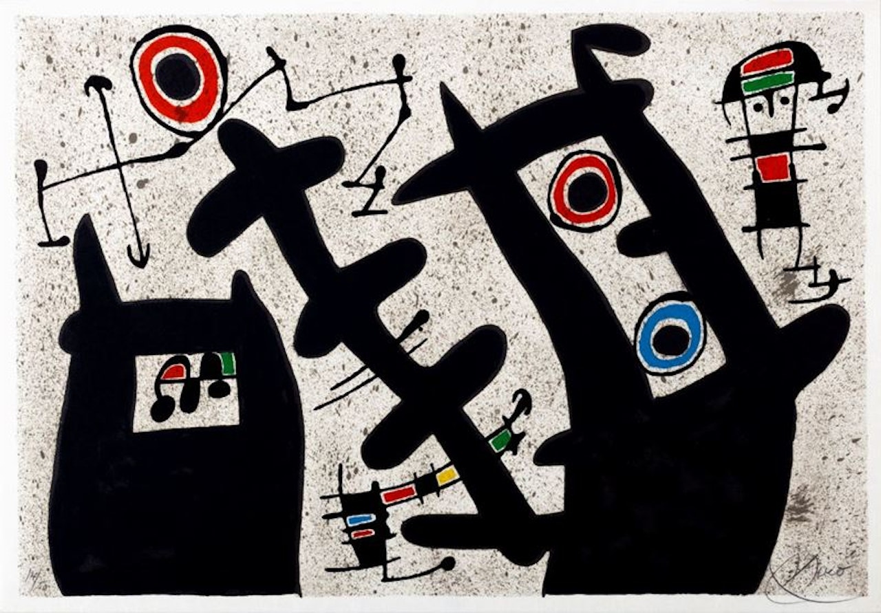 Le lézard aux plumes d"or (III) by Joan Miró