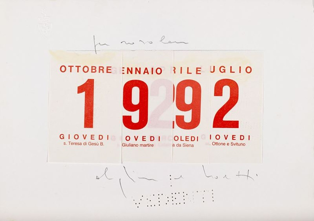 Calendario by Alighiero Boetti