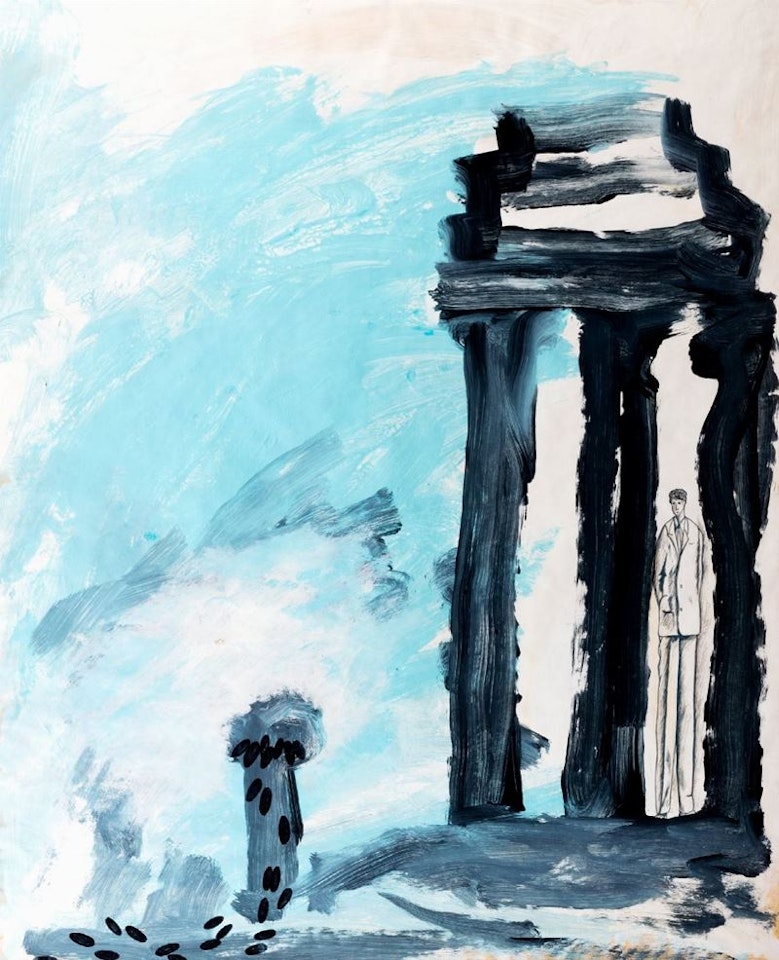Passeggiata con Giorgio de Chirico by Enzo Cucchi