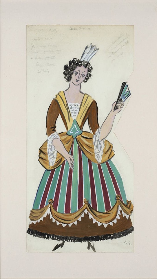 Zitella, personaggio nel "Casa Nova" di Giovanni Goldoni by Gino Severini