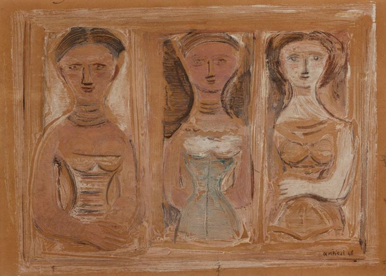 Tre donne by Massimo Campigli