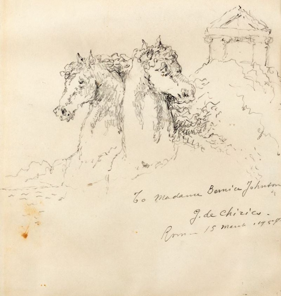 Two horses by Giorgio de Chirico