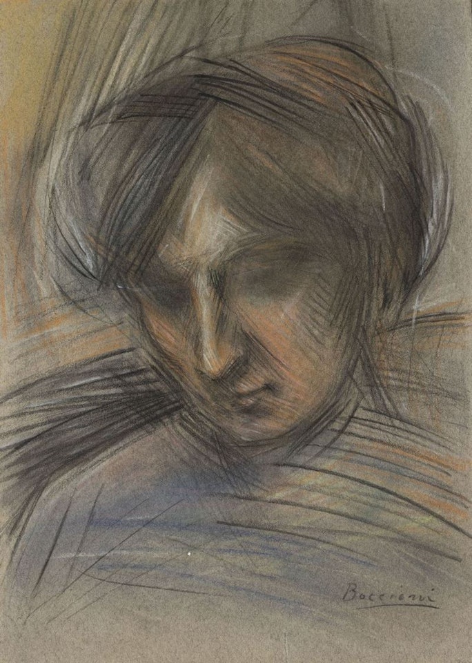 Testa femminile by Umberto Boccioni
